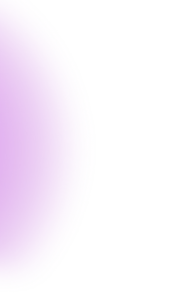 A soft, abstract gradient design with a glowing purple and pink hue concentrated on the left side