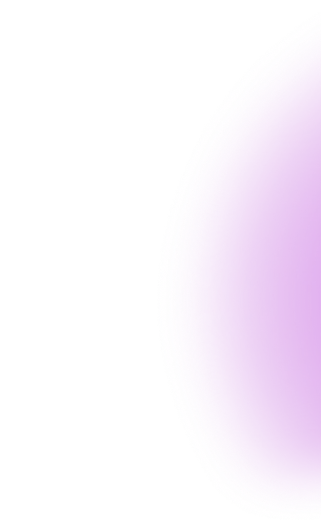A soft, abstract gradient design with a glowing purple and pink hue concentrated on the left side